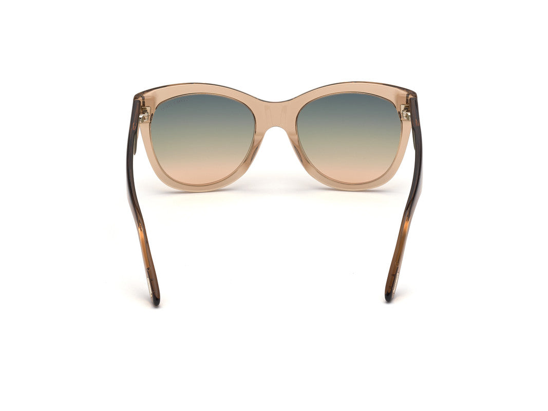 Shiny Light Brown Female Sunglasses Tom Ford 889214244383