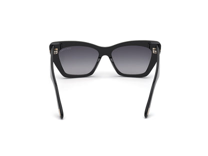 Shiny Light Brown Female Sunglasses Tom Ford 889214244451