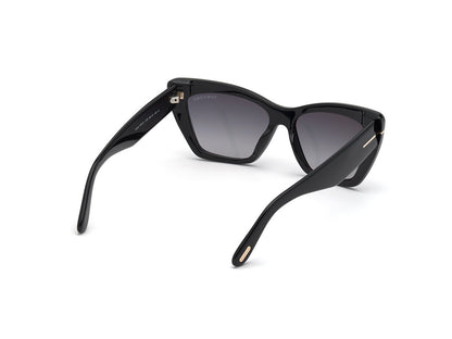 Shiny Light Brown Female Sunglasses Tom Ford 889214244451