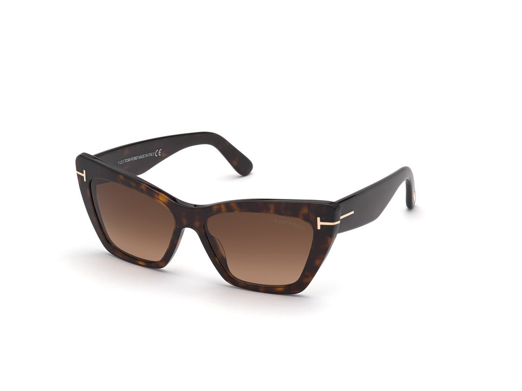 Dark Havana Female Sunglasses Tom Ford 889214244468