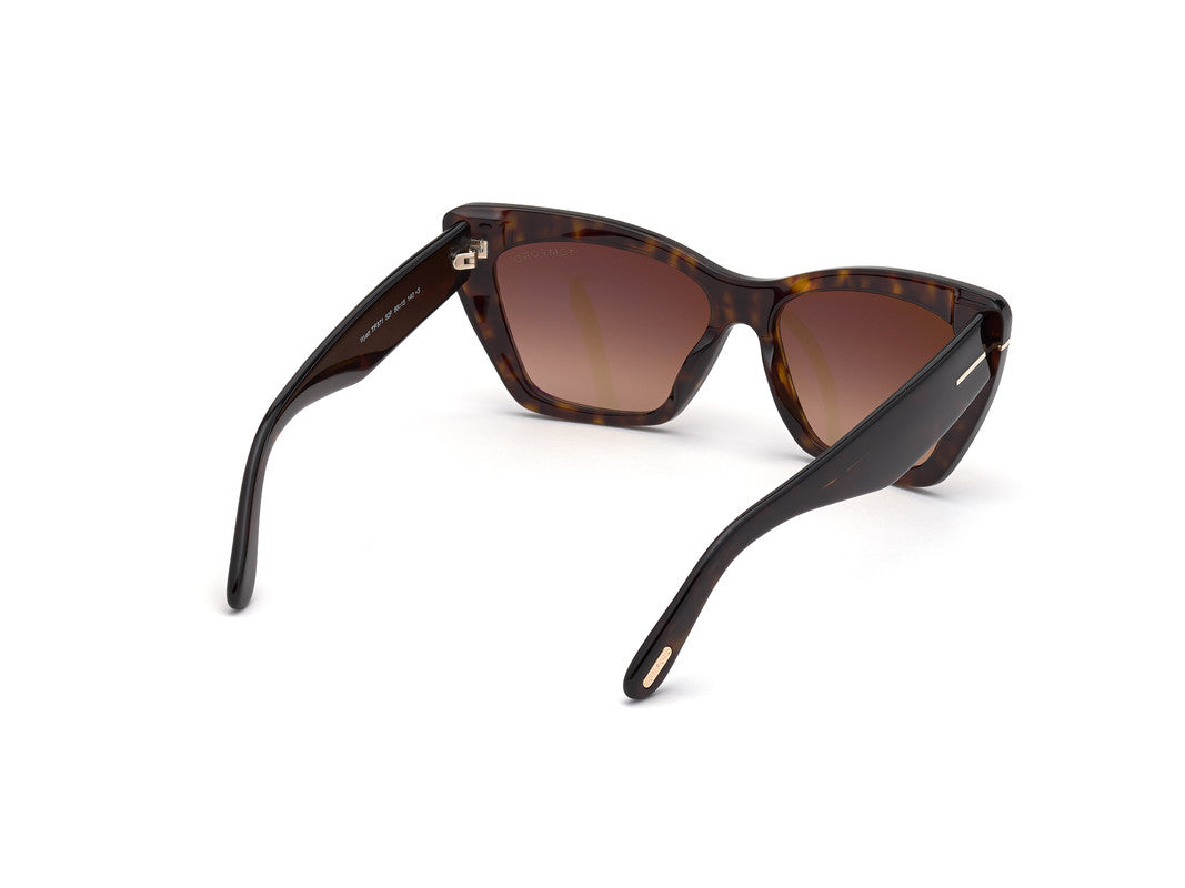 Dark Havana Female Sunglasses Tom Ford 889214244468