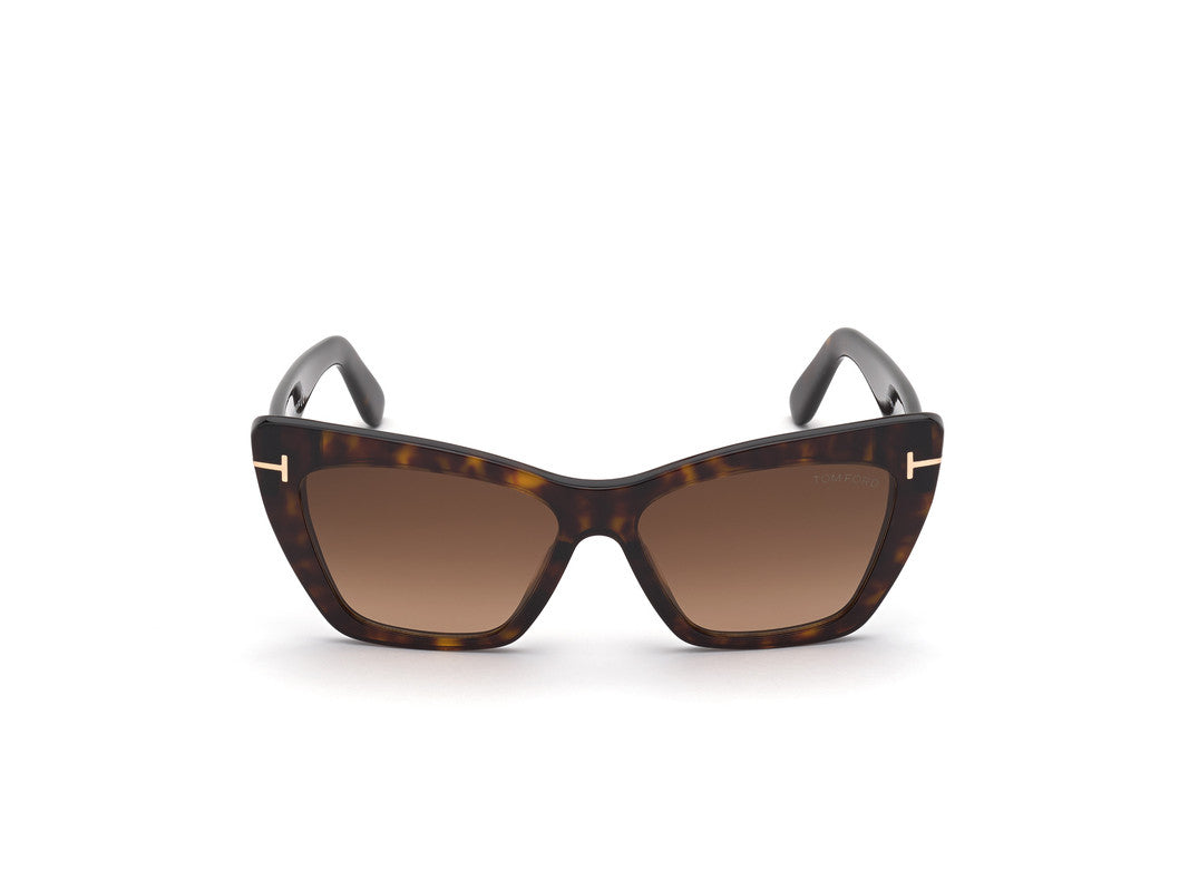 Dark Havana Female Sunglasses Tom Ford 889214244468