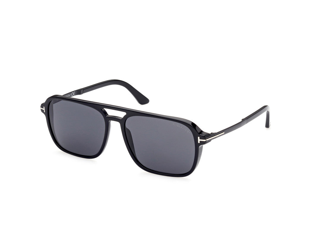 Shiny Black Male Sunglasses Tom Ford 889214292810