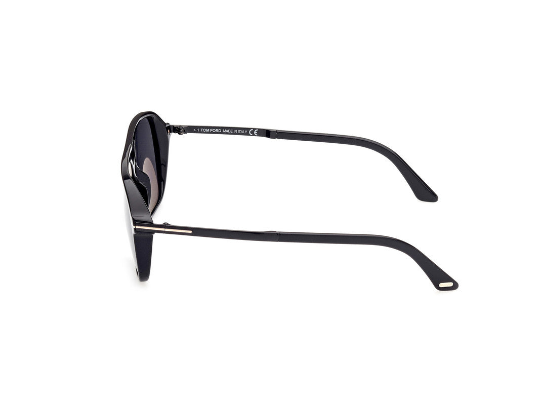 Shiny Black Male Sunglasses Tom Ford 889214292810