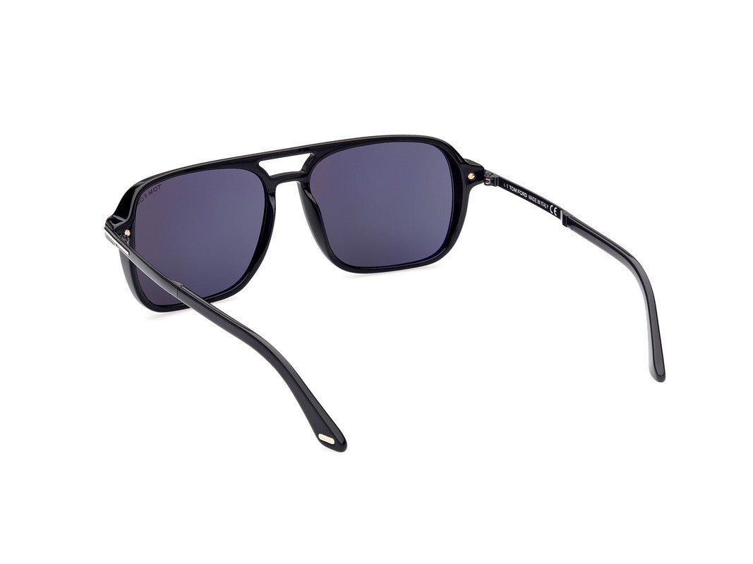 Shiny Black Male Sunglasses Tom Ford 889214292810