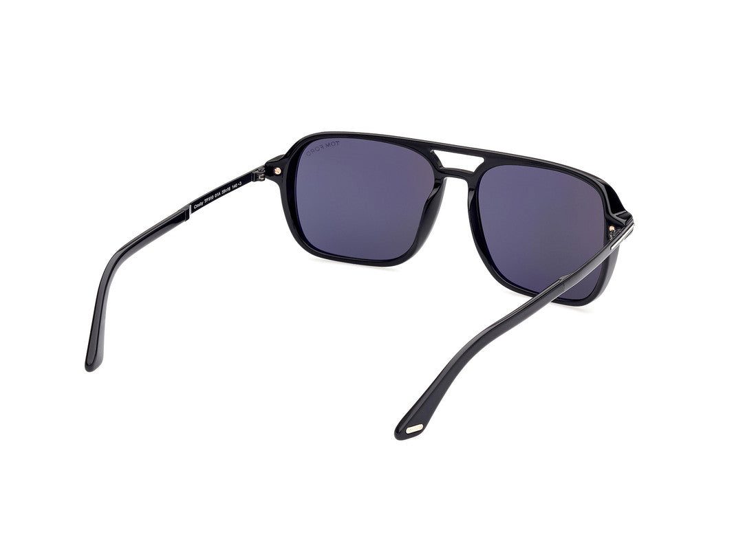 Shiny Black Male Sunglasses Tom Ford 889214292810