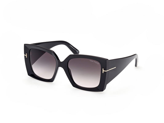 Shiny Black Female Sunglasses Tom Ford 889214292711