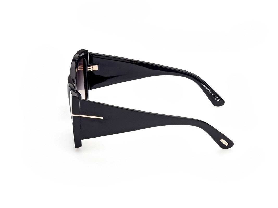 Shiny Black Female Sunglasses Tom Ford 889214292711