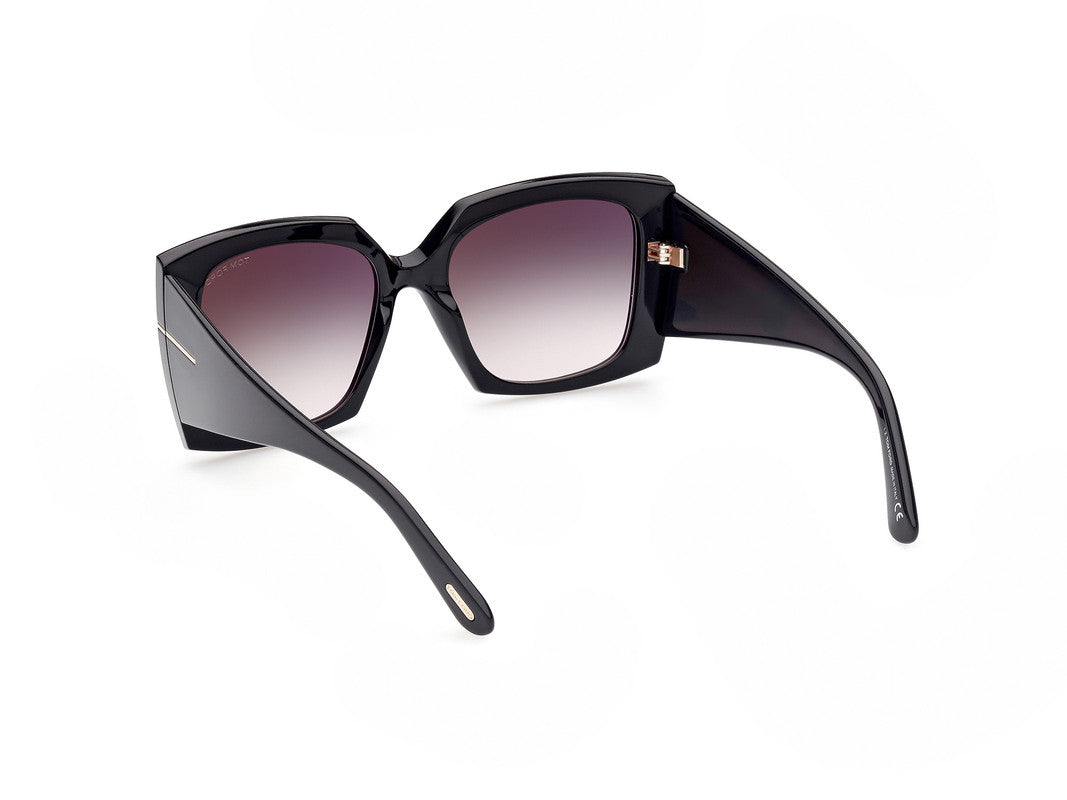 Shiny Black Female Sunglasses Tom Ford 889214292711