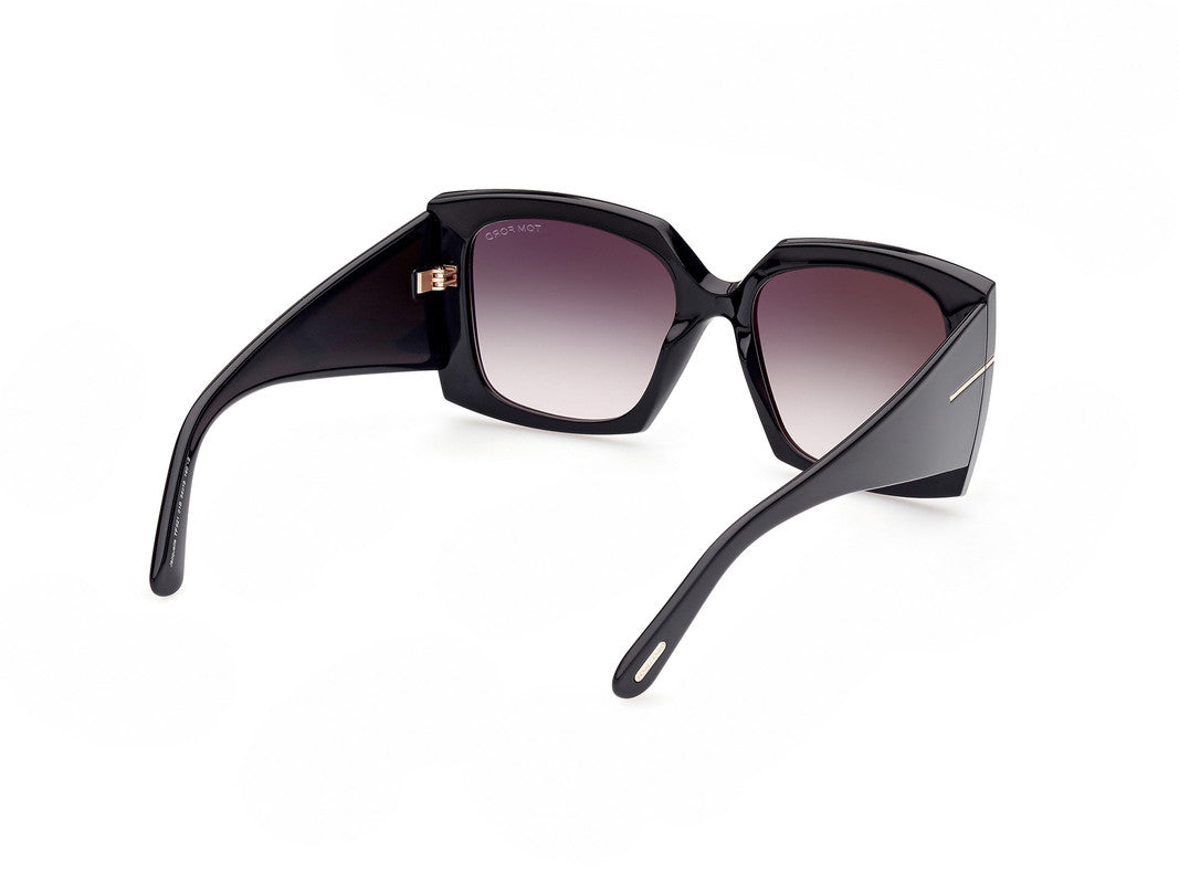 Shiny Black Female Sunglasses Tom Ford 889214292711