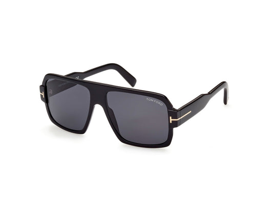 Shiny Black Male Sunglasses Tom Ford 889214318213