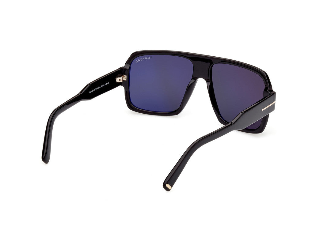 Shiny Black Male Sunglasses Tom Ford 889214318213