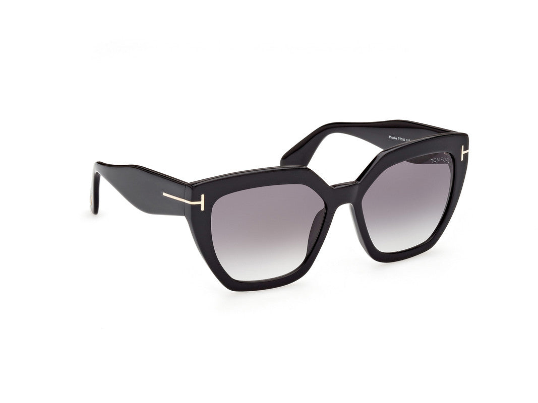 Shiny Black Female Sunglasses Tom Ford 889214318435