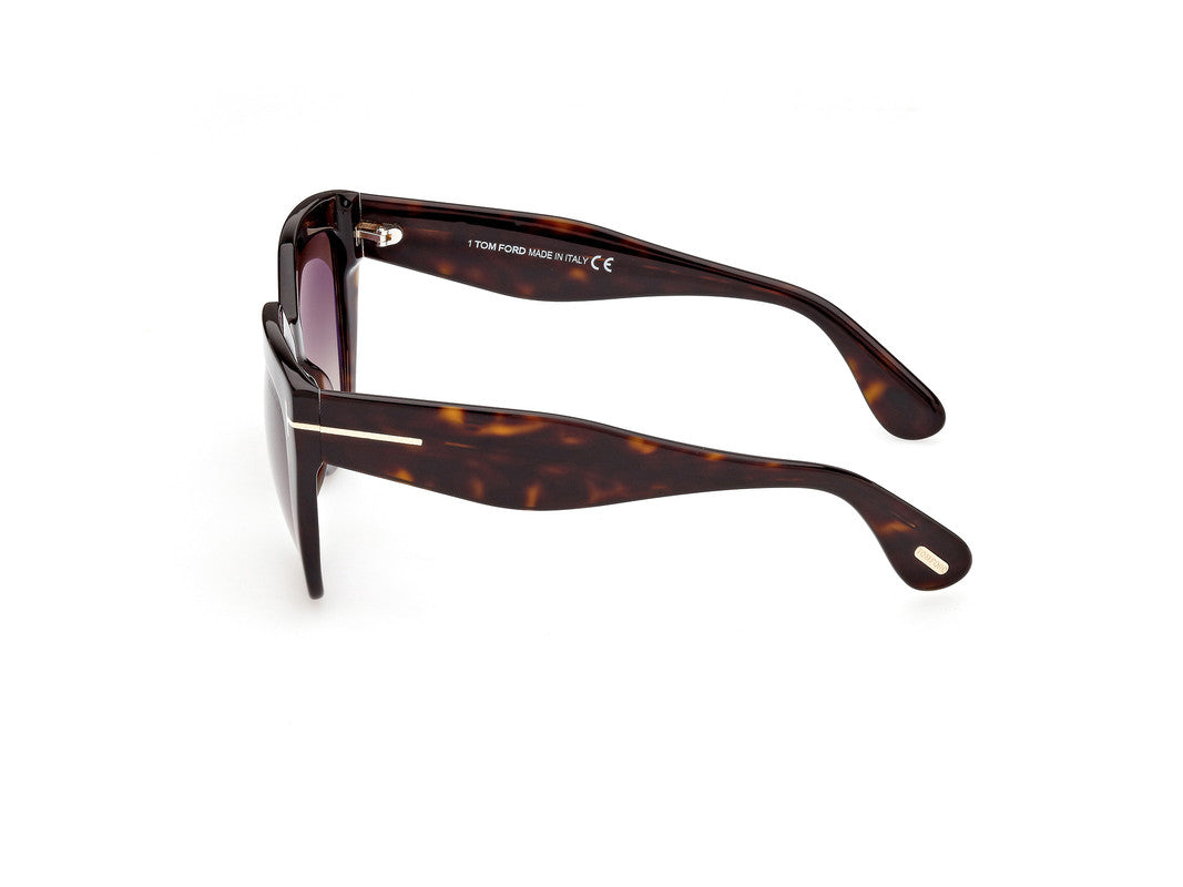 Dark Havana Female Sunglasses Tom Ford 889214318459