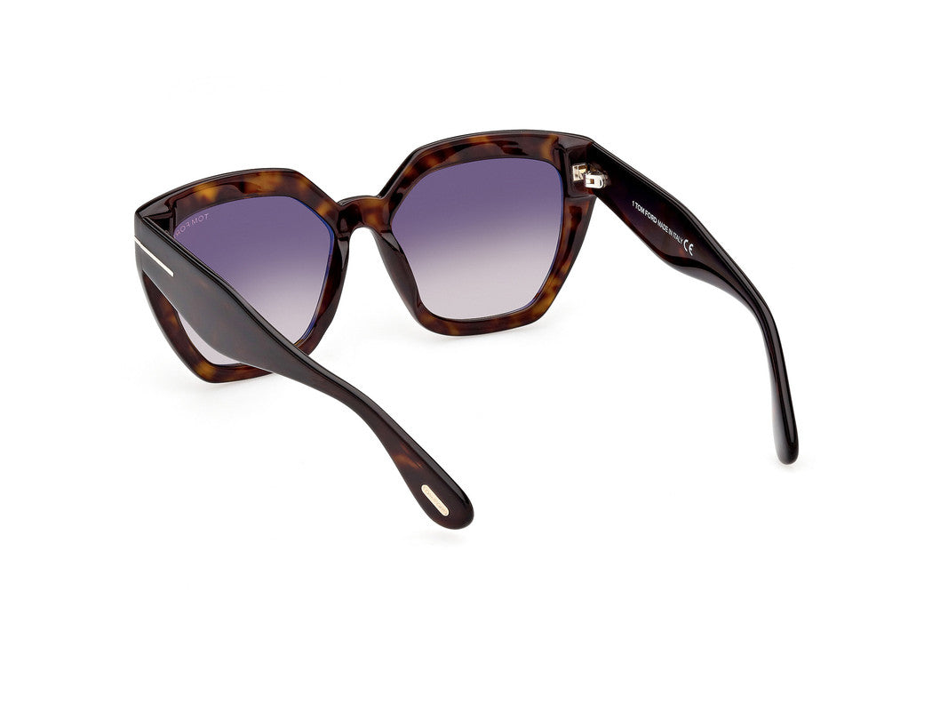 Dark Havana Female Sunglasses Tom Ford 889214318459