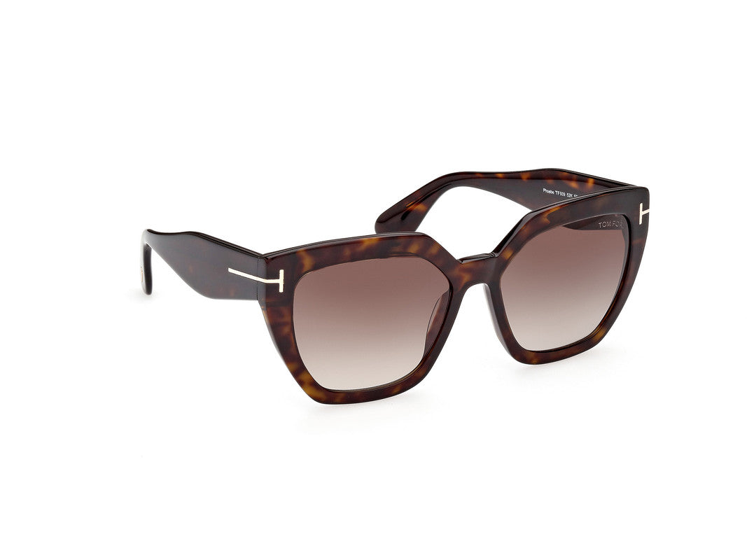 Dark Havana Female Sunglasses Tom Ford 889214318459