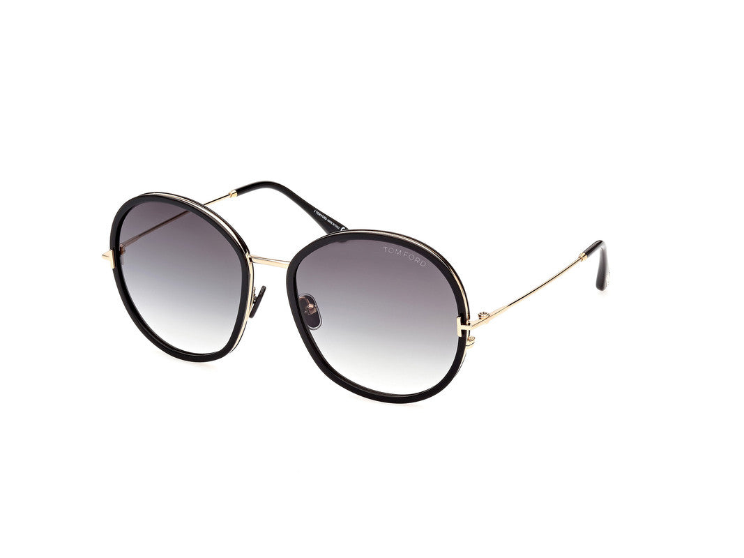 Shiny Black Female Sunglasses Tom Ford 889214318701