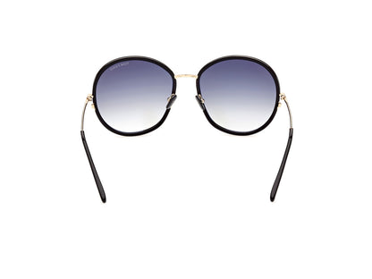 Shiny Black Female Sunglasses Tom Ford 889214318701