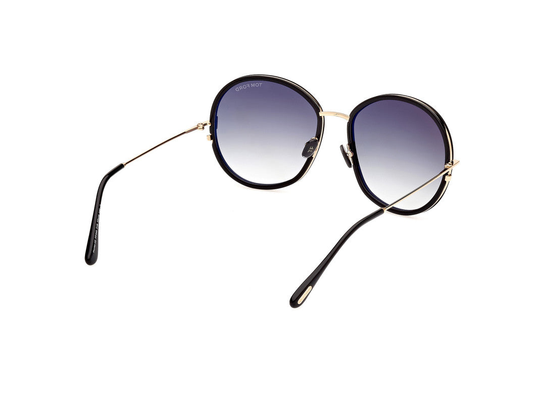 Shiny Black Female Sunglasses Tom Ford 889214318701