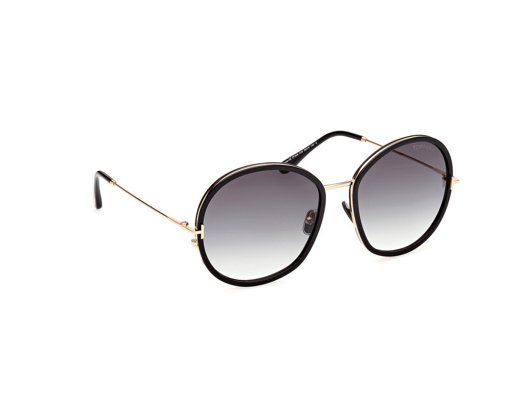 Shiny Black Female Sunglasses Tom Ford 889214318701