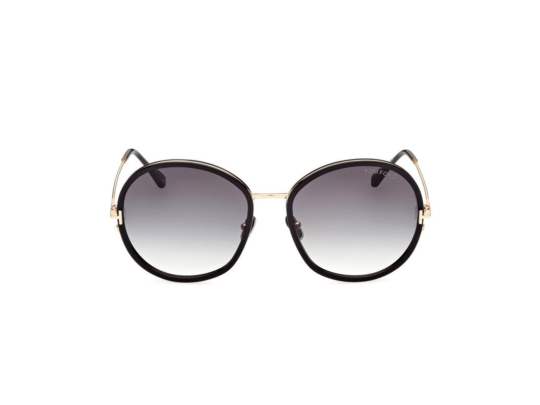 Shiny Black Female Sunglasses Tom Ford 889214318701