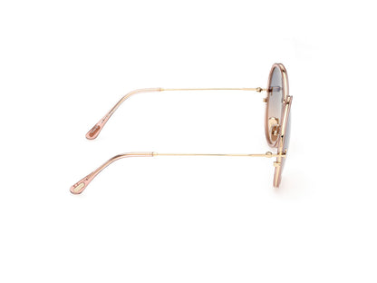 Shiny Light Pink Female Sunglasses Tom Ford 889214318725