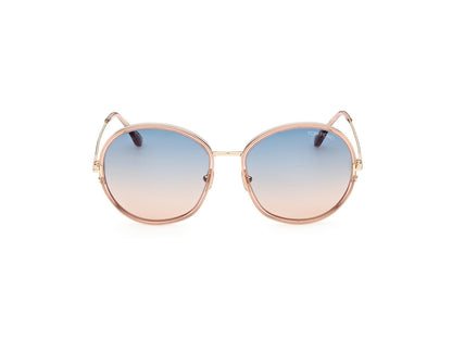 Shiny Light Pink Female Sunglasses Tom Ford 889214318725