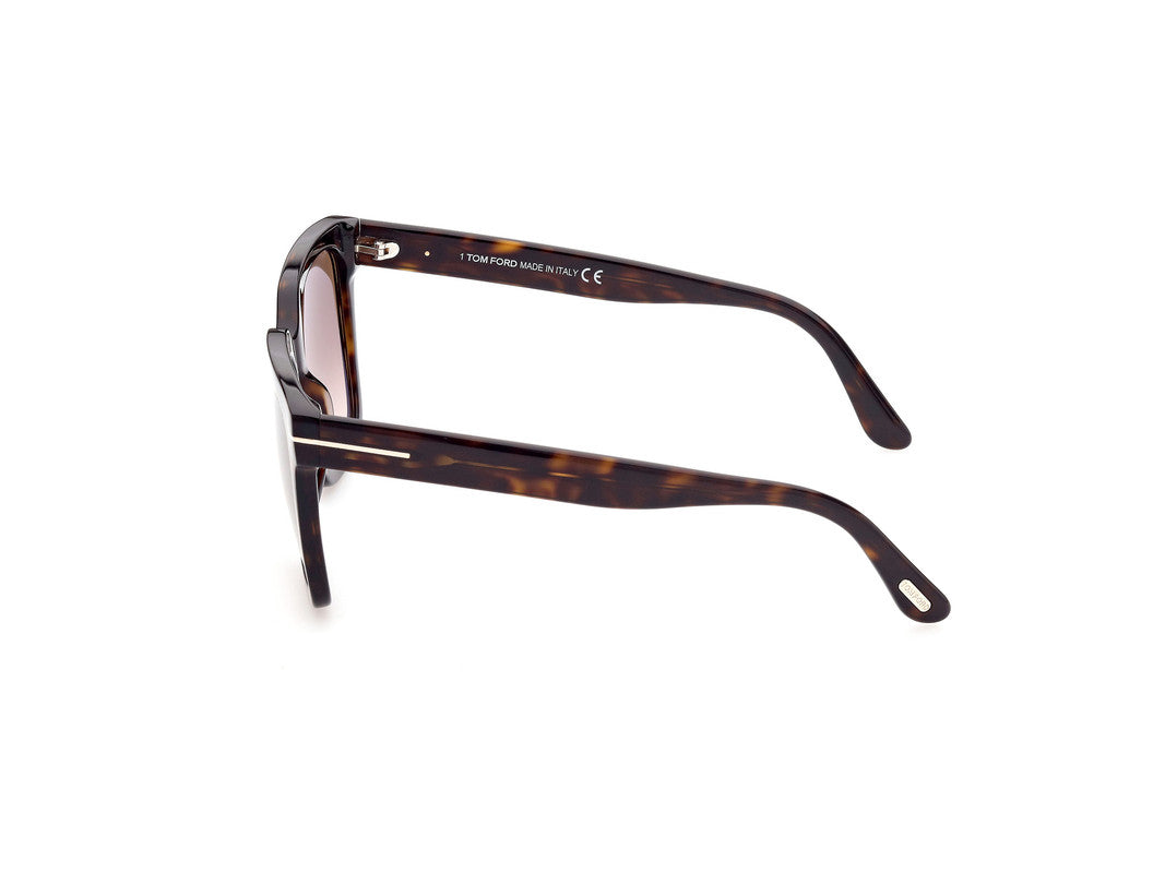 Dark Havana Female Sunglasses Tom Ford 889214297716