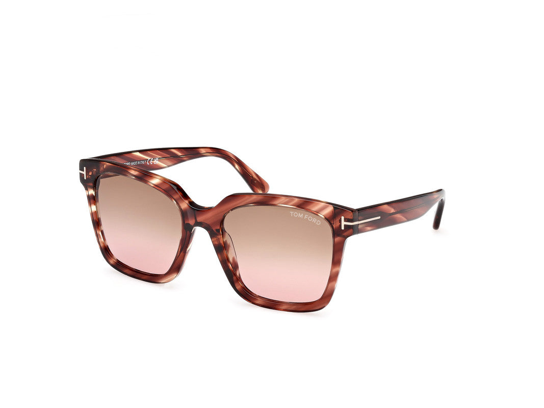 Red Havana Female Sunglasses Tom Ford 889214531612