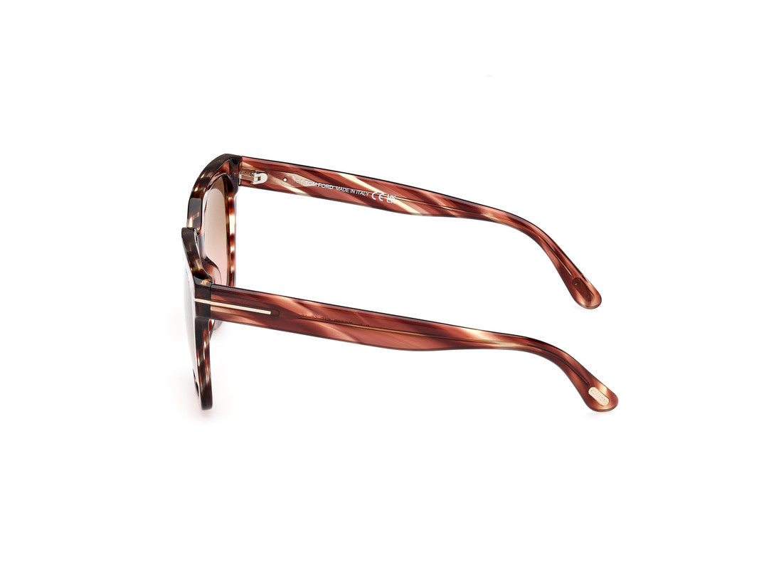 Red Havana Female Sunglasses Tom Ford 889214531612