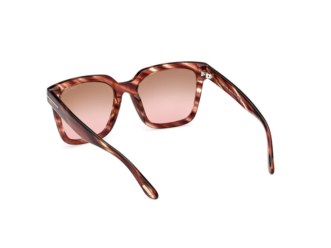 Red Havana Female Sunglasses Tom Ford 889214531612