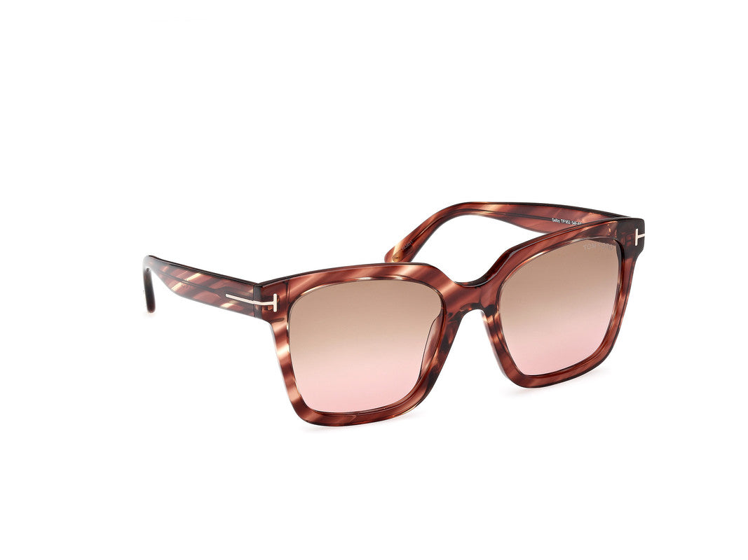 Red Havana Female Sunglasses Tom Ford 889214531612