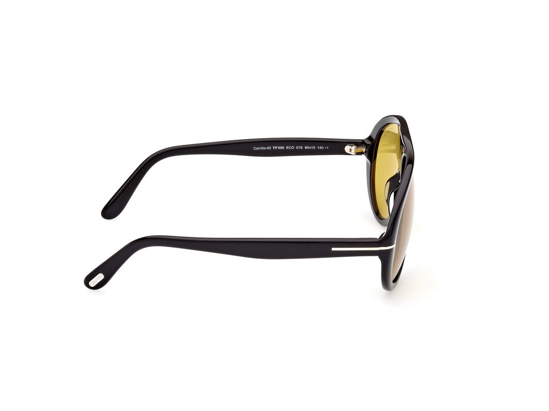 Shiny Black Male Sunglasses Tom Ford 889214374325