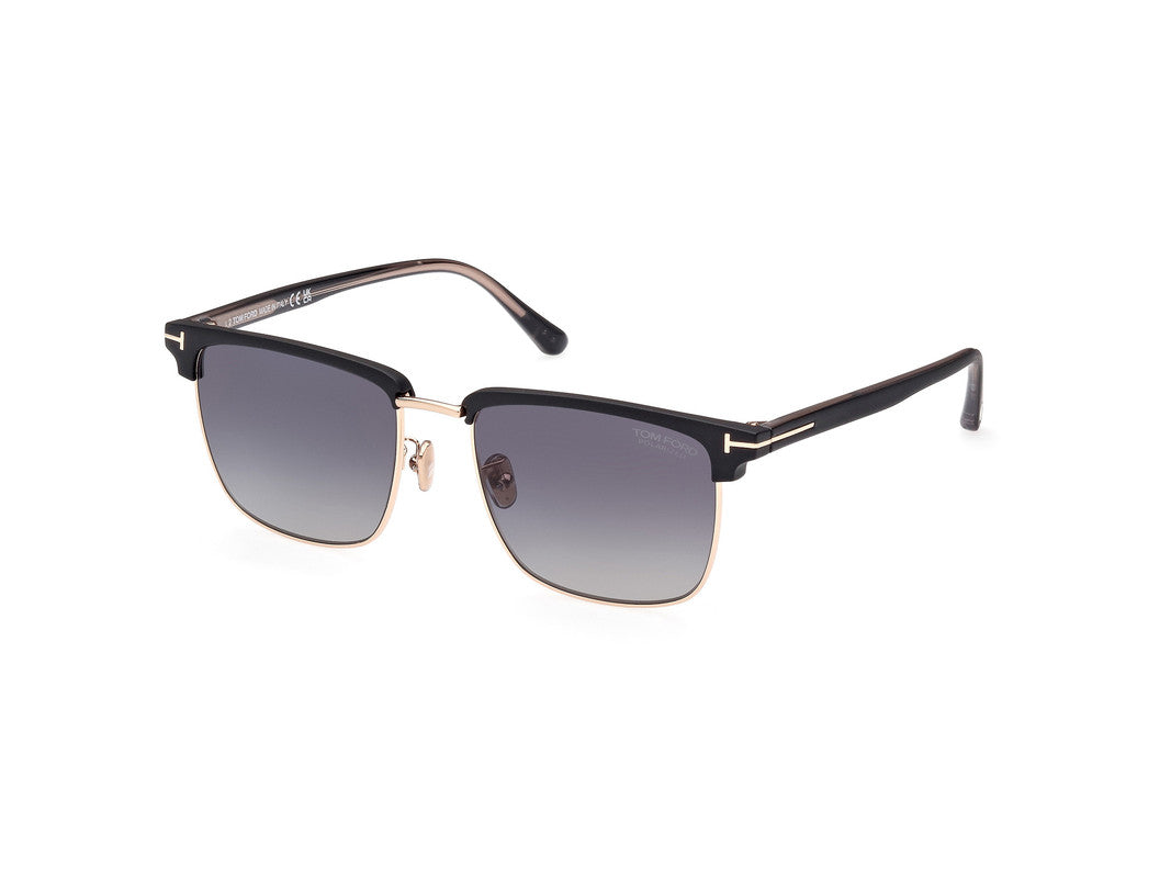 Shiny Rose Gold Male Sunglasses Tom Ford 889214384720