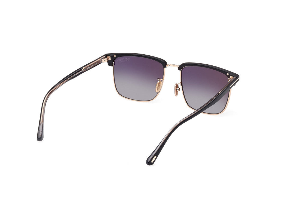 Shiny Rose Gold Male Sunglasses Tom Ford 889214384720