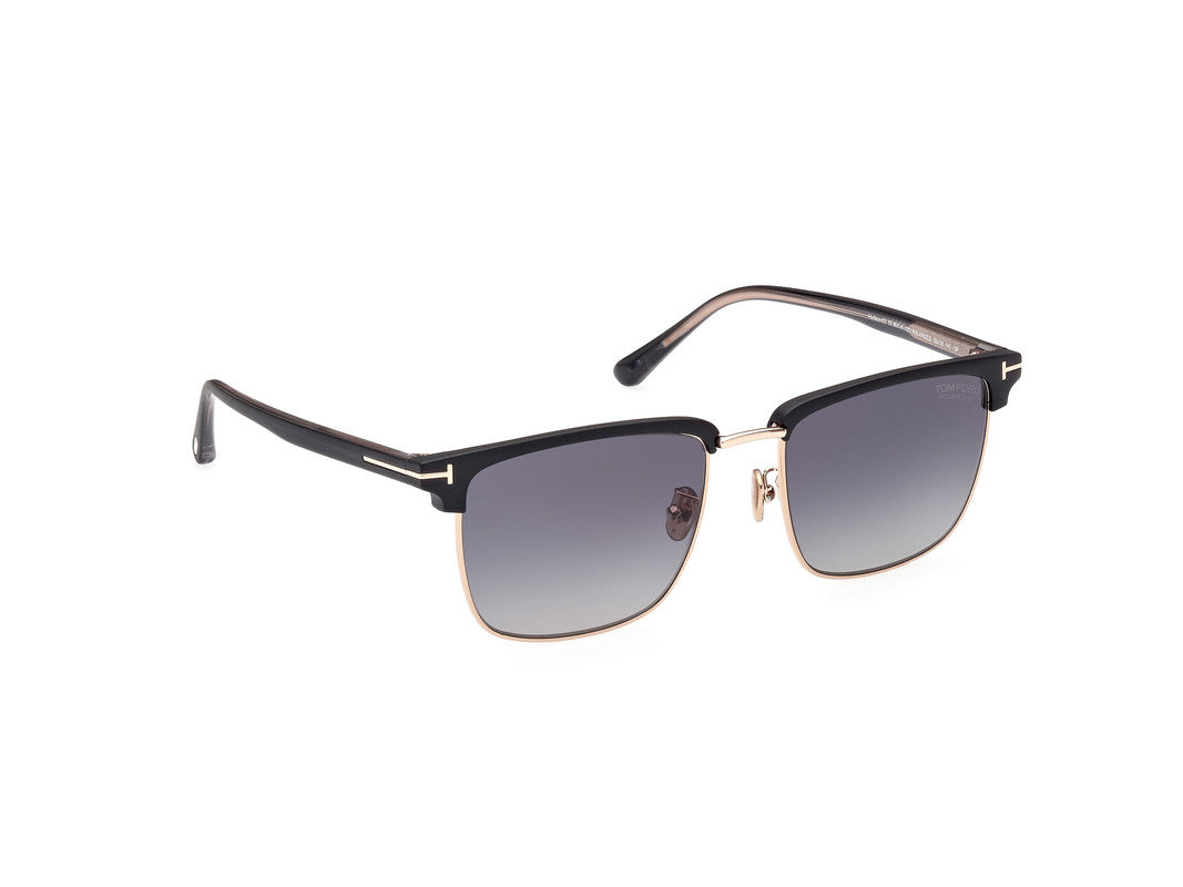 Shiny Rose Gold Male Sunglasses Tom Ford 889214384720