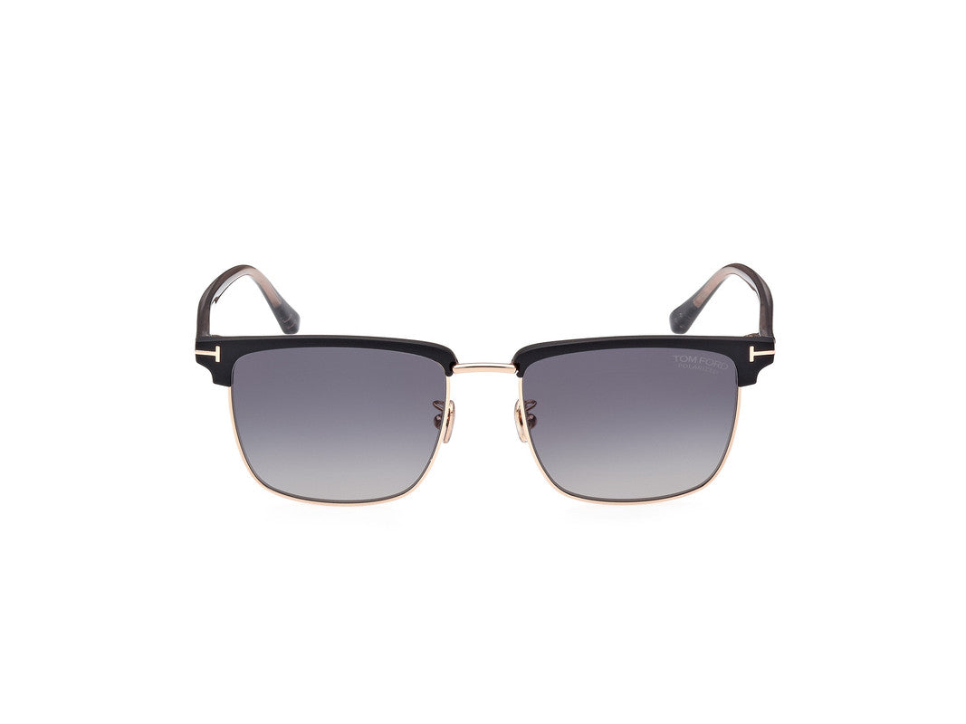 Shiny Rose Gold Male Sunglasses Tom Ford 889214384720