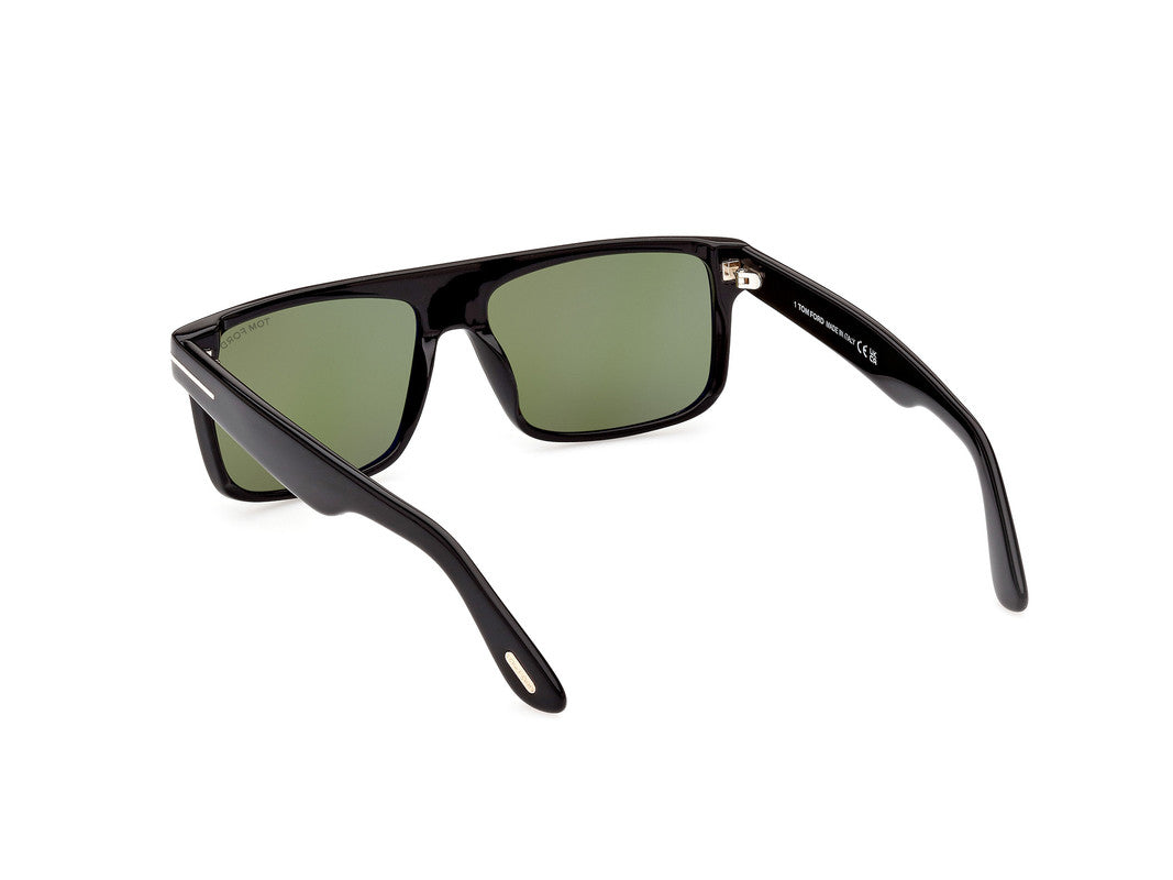 Shiny Black Male Sunglasses Tom Ford 889214384799