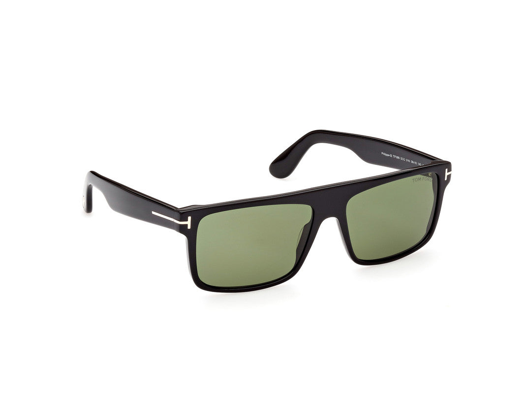 Shiny Black Male Sunglasses Tom Ford 889214384799