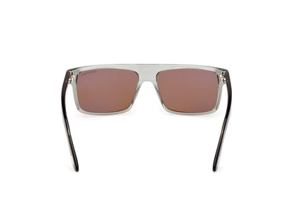 Shiny Grey Male Sunglasses Tom Ford 889214384805