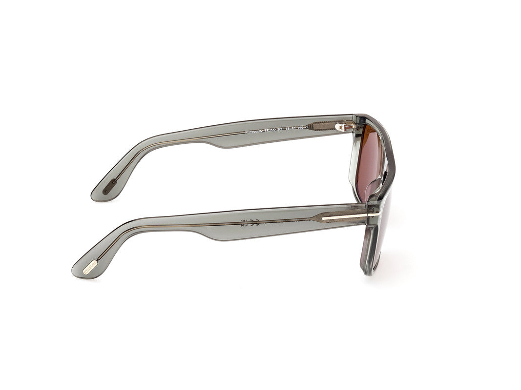 Shiny Grey Male Sunglasses Tom Ford 889214384805