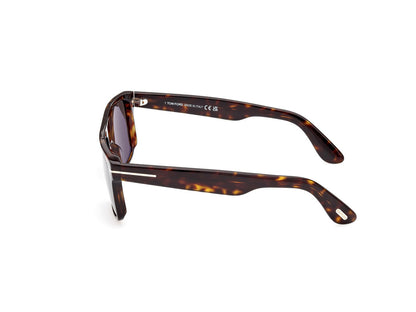 Dark Havana Male Sunglasses Tom Ford 889214384829