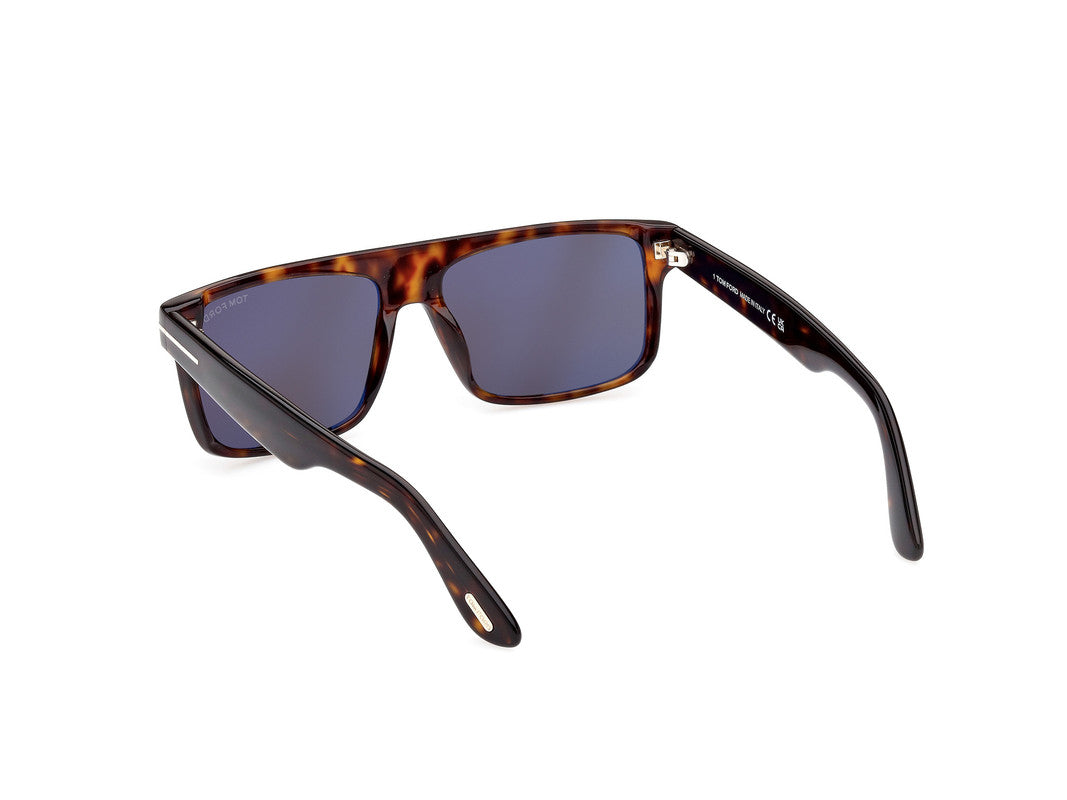 Dark Havana Male Sunglasses Tom Ford 889214384829