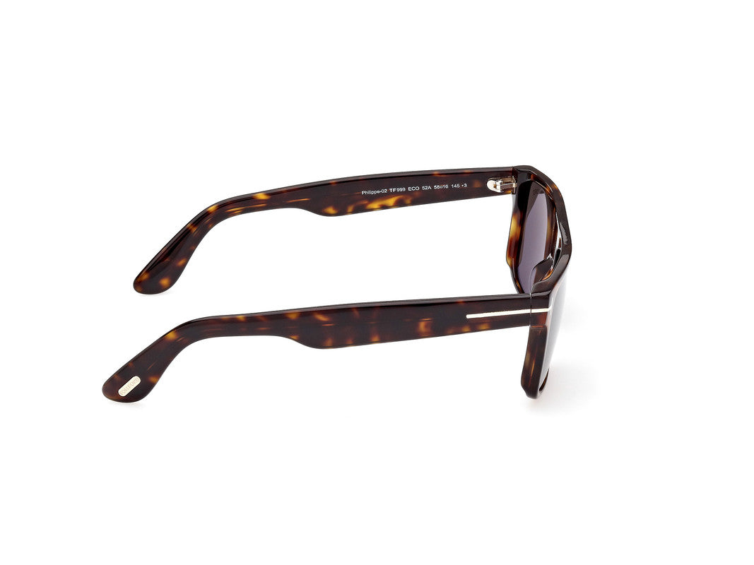 Dark Havana Male Sunglasses Tom Ford 889214384829