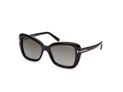 Shiny Black Female Sunglasses Tom Ford 889214385161