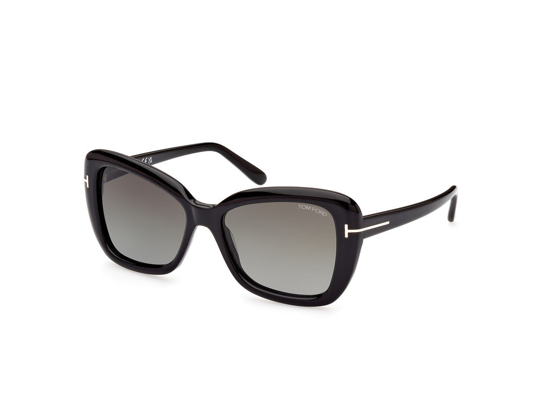 Shiny Black Female Sunglasses Tom Ford 889214385161