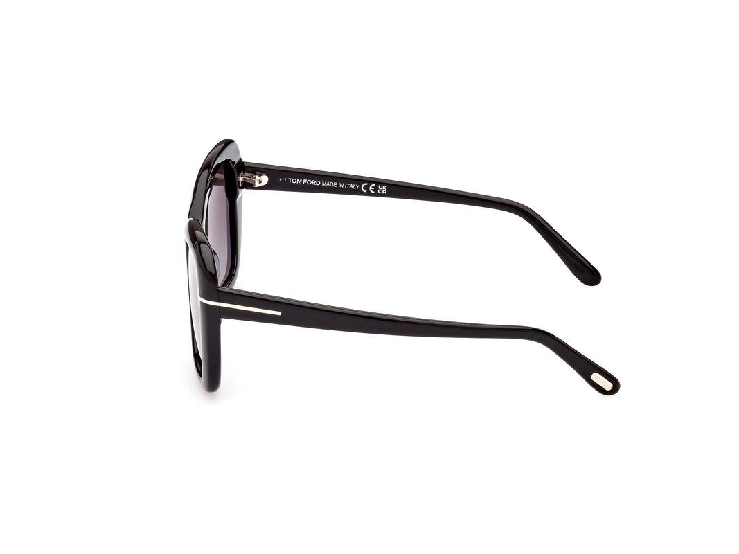 Shiny Black Female Sunglasses Tom Ford 889214385161