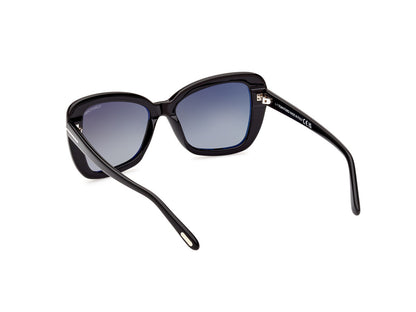 Shiny Black Female Sunglasses Tom Ford 889214385161