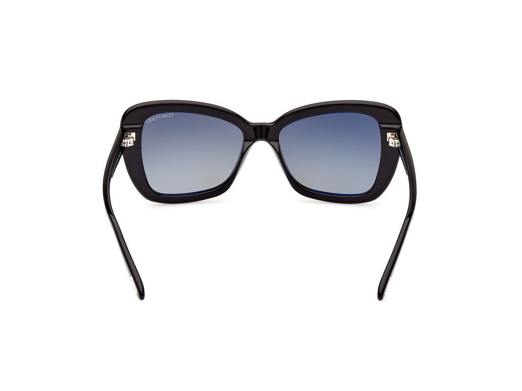 Shiny Black Female Sunglasses Tom Ford 889214385161