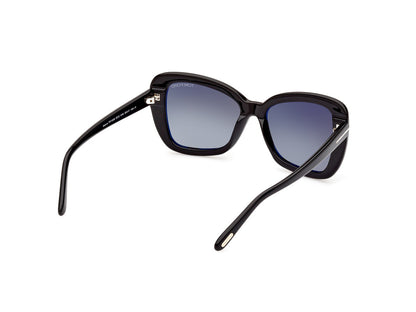 Shiny Black Female Sunglasses Tom Ford 889214385161